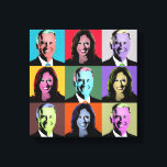 Toile Biden Harris Pop Art (Neon)<br><div class="desc">Political Pop Art Gear et Political Gifts from PolitiClothes.com & PolitiCardz.com Trouvez les cadeaux politiques et électoraux les plus uniques, y compris : T-shirts politiques, Stickers politiques, Boutons politiques, Affiches politiques, Épingles politiques, Cartes politiques, Mugs politiques, Affiches politiques, Signes politiques et plus encore! Art politique et équipement : http://www.PolitiClothes.com Cartes...</div>