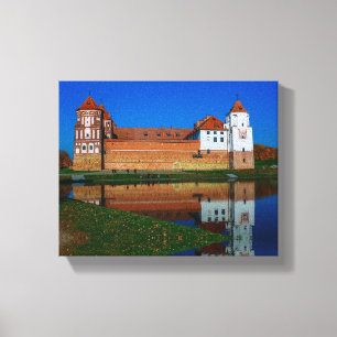 Toile Biélorussie Б е л р у с Château de Mir          