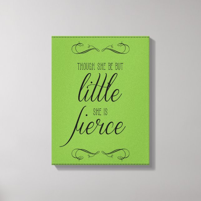 Toile Bien qu'elle ne soit que petite, elle est féroce,  (Recto)