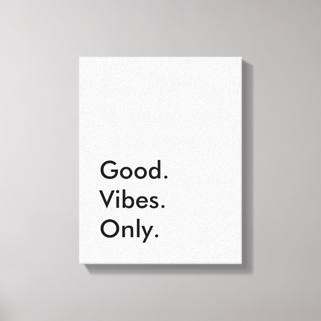 Toile Bien. Vibes. Seulement. (Texte et couleurs personn (Recto)