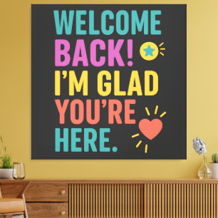 Toile Bienvenue À L'École, Cadeau Appréciation De L'Ense