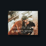 Toile Bienvenue dans notre salle de mariage personnalisé<br><div class="desc">Bienvenue à notre Mariage sur mesure mariage mariée toile de mariée Imprimer</div>