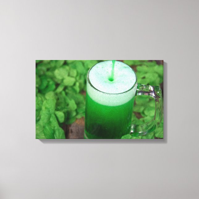 Toile Bière irlandaise verte (Recto)