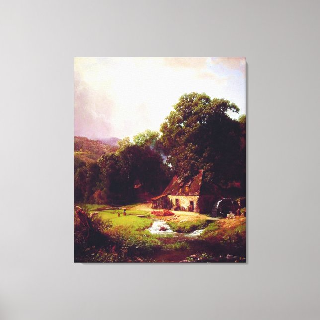Toile Bierstadt Albert Le Vieux Moulin (Recto)