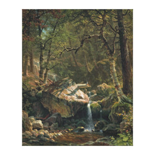 Toile Bierstadt Mountain Brook peinture paysage