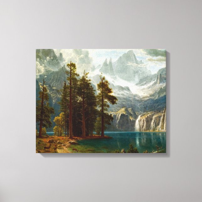 Toile Bierstadt Sierra Nevada Peinture (Recto)