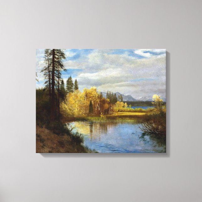 Toile Bierstadt - Sortie au lac Tahoe (Recto)