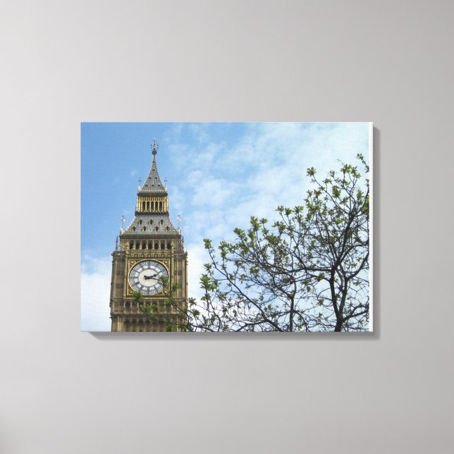Toile Big Ben Horloge Tower Londres Angleterre (Recto)