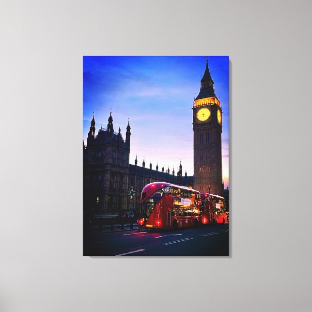 Toile Big Ben Londres Noir et blanc  (Recto)
