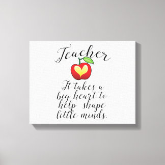 Toile Big Heart To Help Shape Little Minds