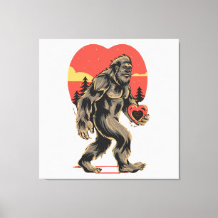 Toile bigfoot cœur valentines day