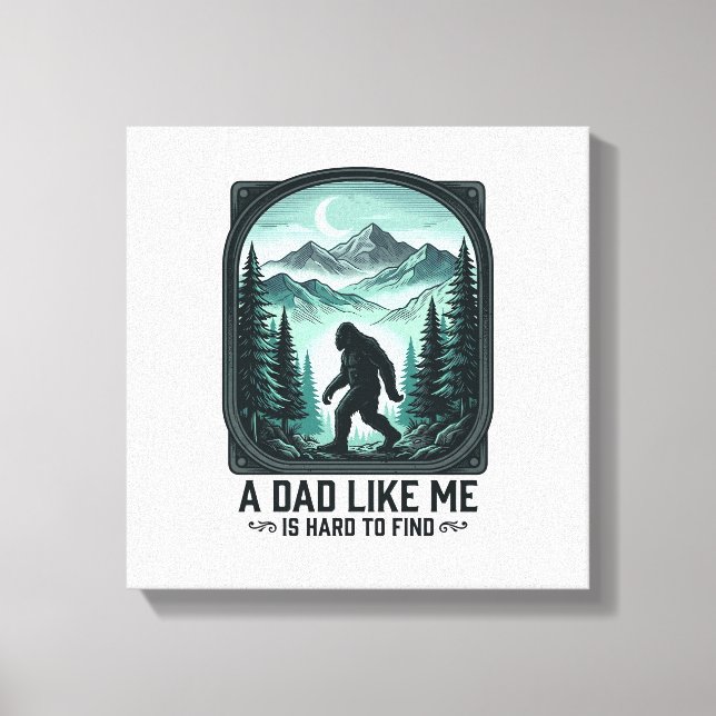 Toile Bigfoot Dad Vintage Engraving Funny Father Shirt D (Recto)