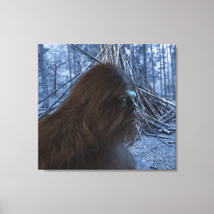 Toile BIGFOOT SASQUATCH PROFIL BLOC BANDE Imprimer