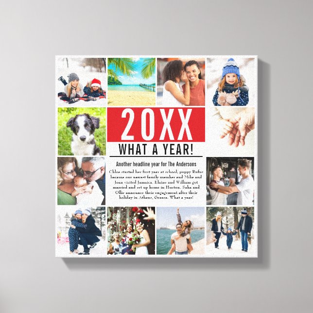 Toile Bilan de l'année Modern Family en 12 photos (Recto)