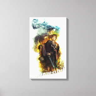 Toile BILBO BAGGINS™ et la société des nains graphiq