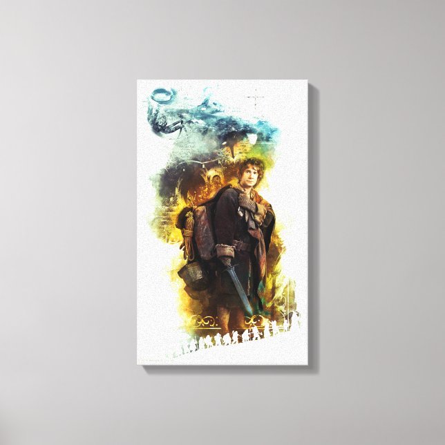Toile BILBO BAGGINS™ et la société des nains Graphique (Recto)