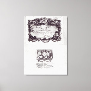 Toile Billet d'entrée pour la boule à Versailles