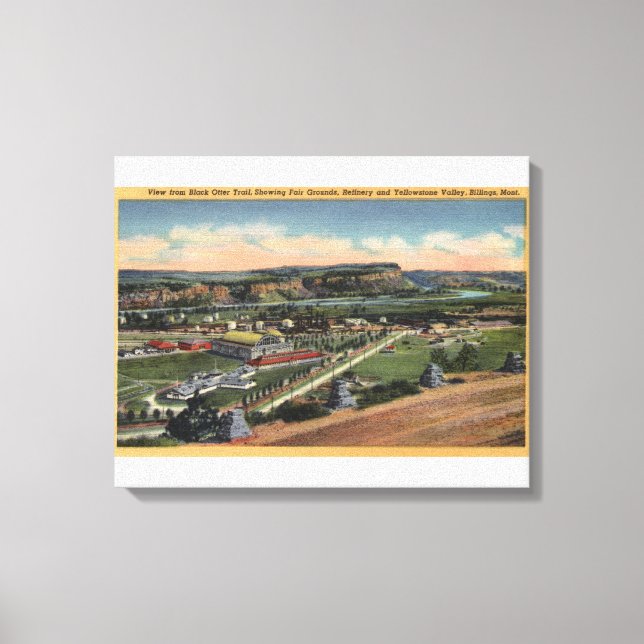 Toile Billings, Montana - Chemin de la Otter noire (Recto)
