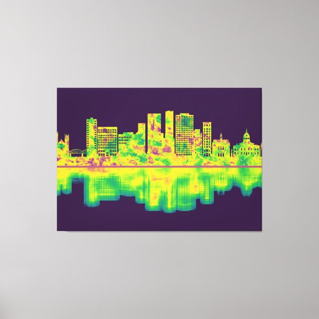 Toile Binghamton New York Skyline (Recto)