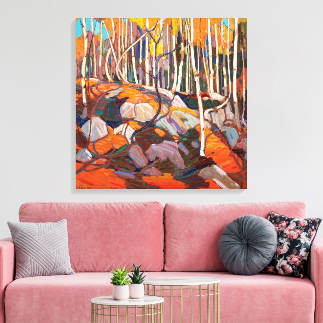Toile Birch Grove, Automne | Tom Thomson | (Insitu(Salon))