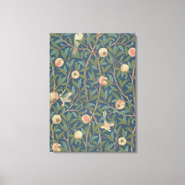 Toile 'Bird and Pomegrenate' Wallpaper Design, printed b (Recto)