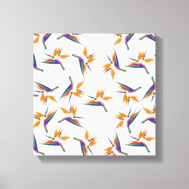 Toile Bird of paradise flower pattern (Recto)