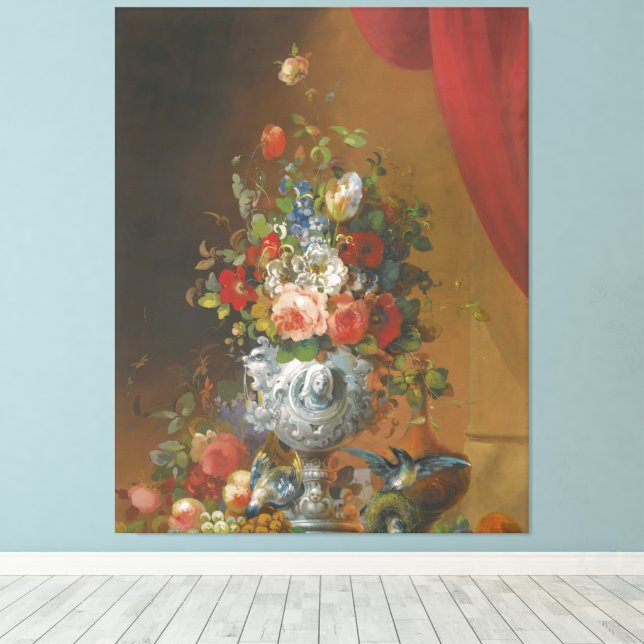 Toile Birds And Fruit On A Ledge Below (Insitu (Plancher de Bois))
