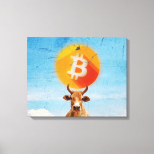 Toile Bitcoin résistant Bull (HD dynamique)