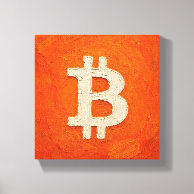 Toile Bitcoin Standard (Huile, Style: 3) (Recto)