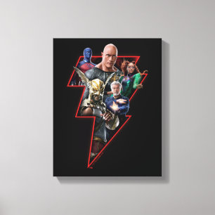 Toile Black Adam Group Lightning Graphic