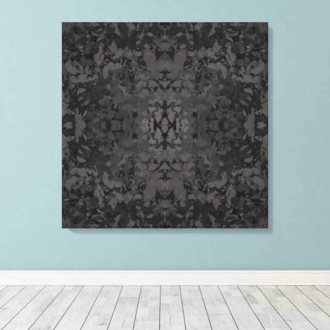Toile Black And Gray Abstract Graphic Art Design (Insitu (Plancher de Bois))