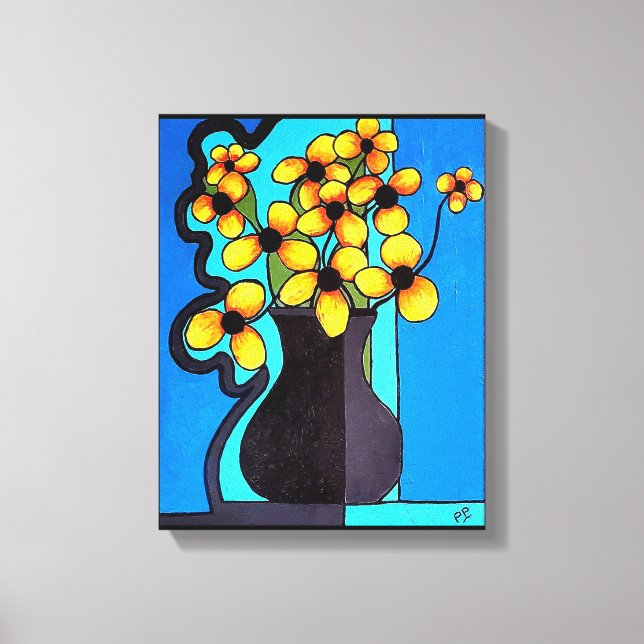 Toile Black Eyed Susan Abstrait (Recto)