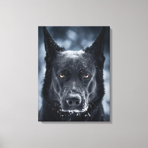 Toile Black German Shepherd