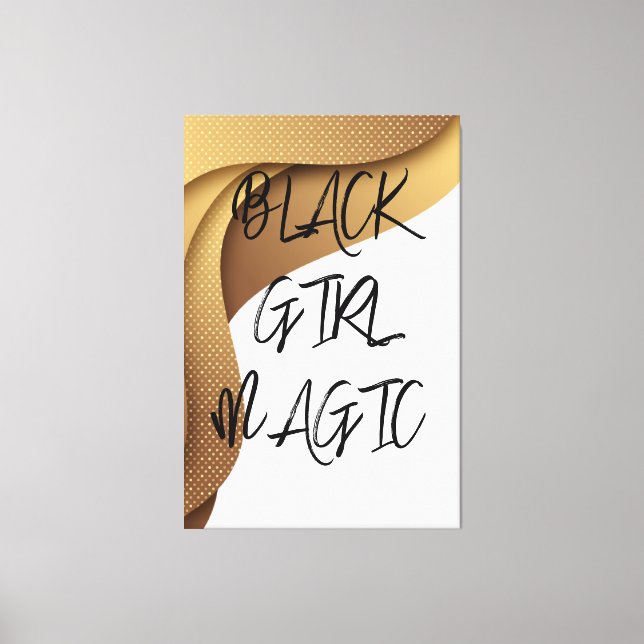 Toile Black Girl Magic Canvas Imprimer (Recto)