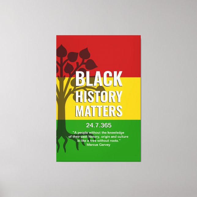 Toile Black History Matters MARCUS GARVEY (Recto)