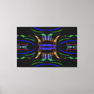 Toile Black Modern Light Art Drama Complex 12
