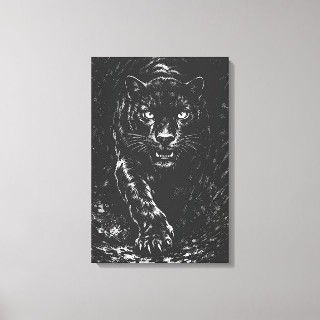 Toile Black Panther — par BurnsInHell (Recto)