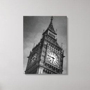 Toile Black & White Fermer Big Ben London Travel