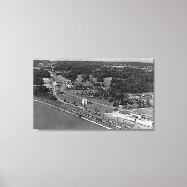 Toile Blaine, WA Oiseaux Vue oeil et Int. Arche de paix (Recto)