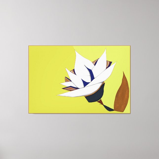 TOILE BLANC, BLEU, LOTUS D'OR (Recto)