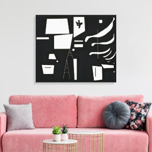 Toile Blanc – Doux et Dur Kandinsky