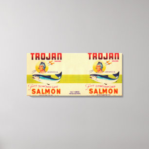 Toile Blanc saumoné de label de marque Trojan