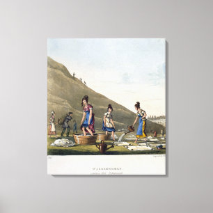 Toile Blanchisseuses, colline de Calton, Edimbourg,