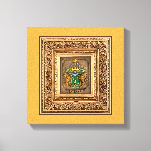 Toile Blason de Famille de Dutch Van Westervelt (Recto)