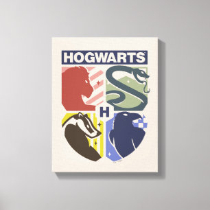 Toile Blason timbré vintage HOGWARTS™
