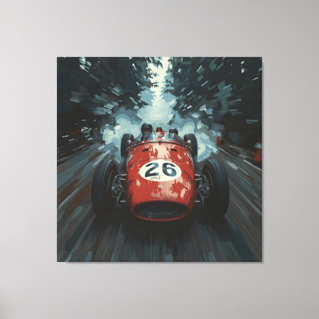 Toile Blazing Trail: Car 26 Unleashed (Recto)