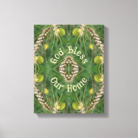 Bless Our Home Dried Grass Abstrait