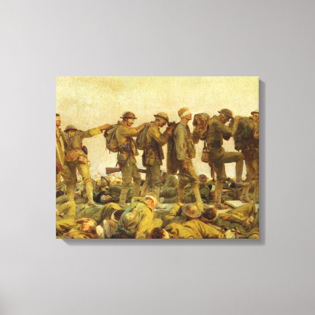 Toile Blessé par John Singer Sargent Première Guerre mon (Recto)