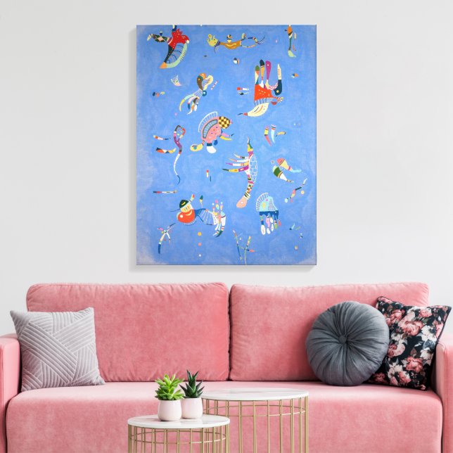 Toile Bleu ciel | Kandinsky | (Insitu(Salon))