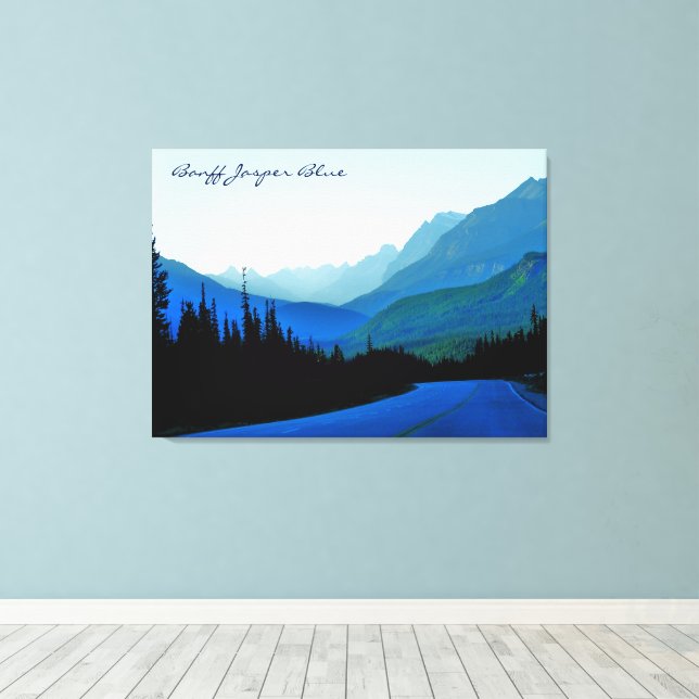 Toile Bleu Jasper de Banff (Insitu (Plancher de Bois))